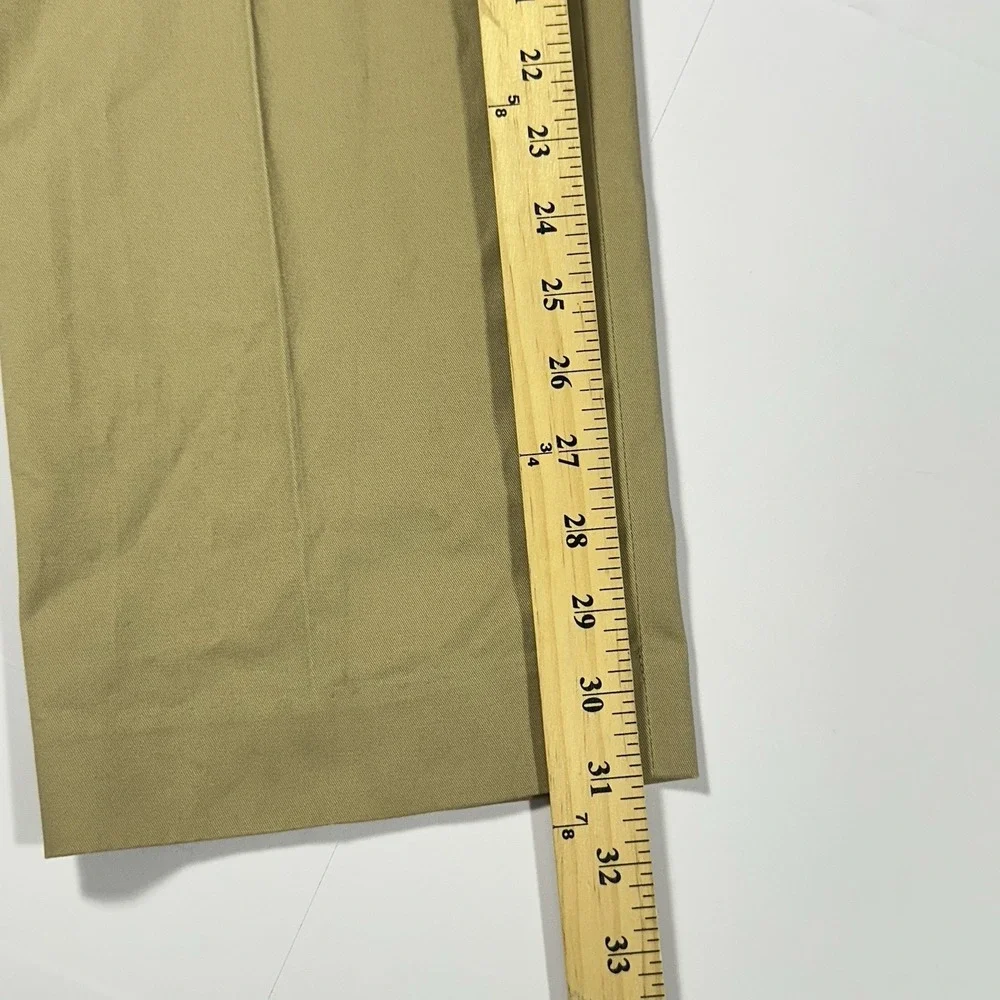 J.Crew Bowery Chino Pants Mens 36x32 Khaki Beige Slim Fit Stretch Cotton